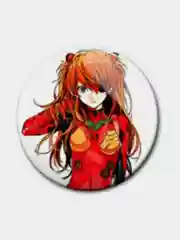 Желтый значки аниме Евангелион Evangelion