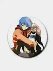 Желтый значки аниме Евангелион Evangelion