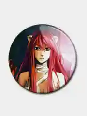 Белый значки по мотивам аниме Эльфийская Песнь (Elfen Lied)