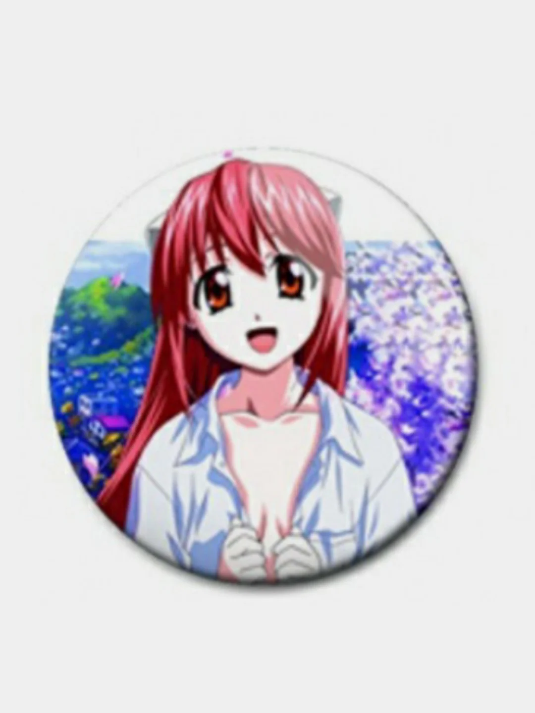 Голубой значки по мотивам аниме Эльфийская Песнь (Elfen Lied)