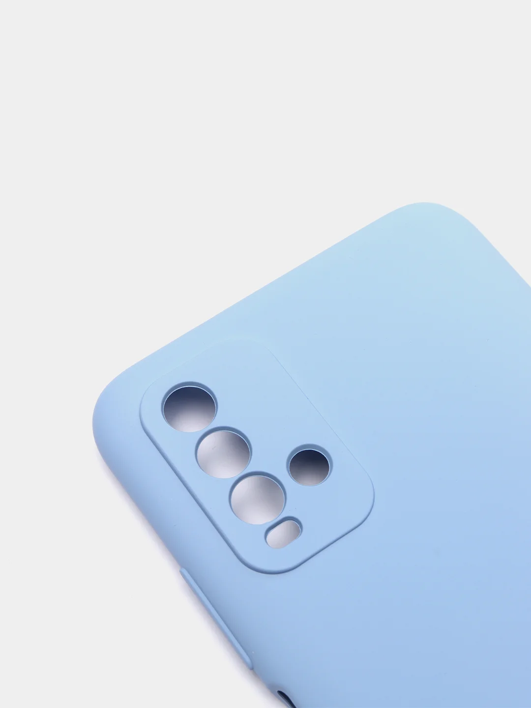 Голубой чехол Xiaomi Redmi 9T силиконовый