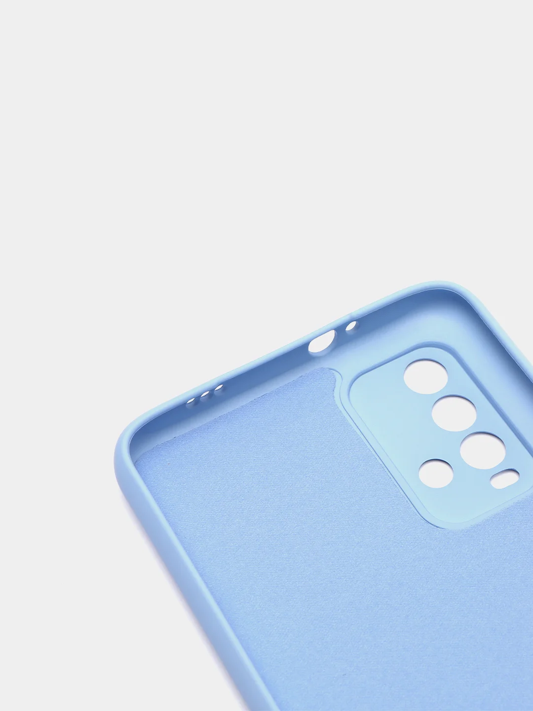Голубой чехол Xiaomi Redmi 9T силиконовый