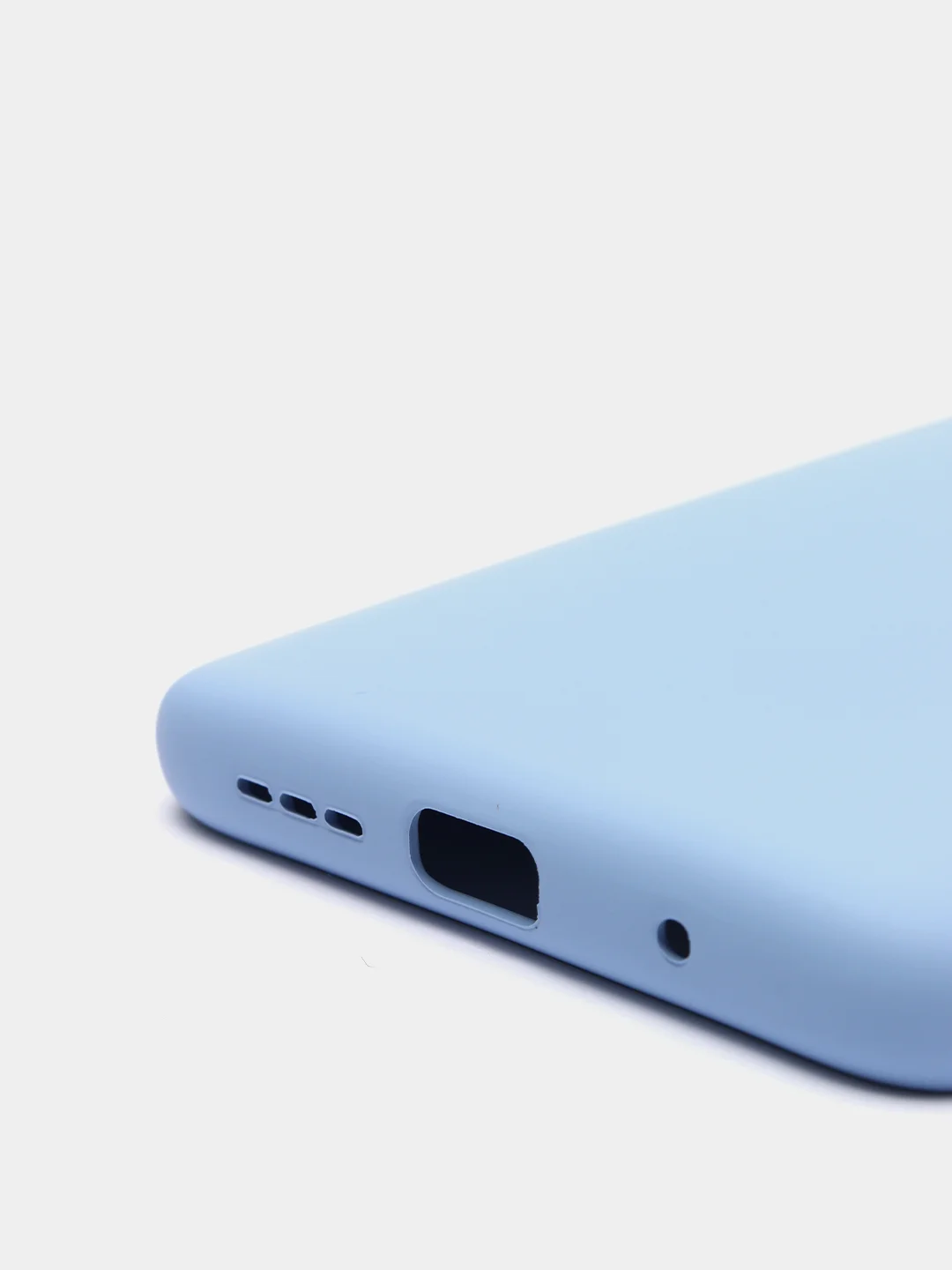Голубой чехол Xiaomi Redmi 9T силиконовый
