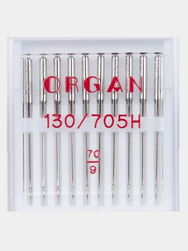 Иглы для швейных машин ORGAN Универсальные №70 10 шт. в пенале