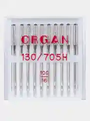 Иглы для швейных машин ORGAN Универсальные №100, 10 штук в пенале