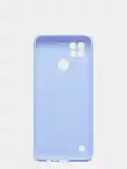 Голубой чехол силиконовый для Realme C21 ( Реалми С21) с защитой камеры