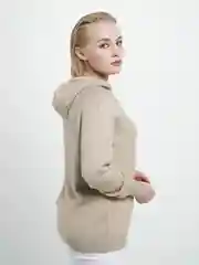 Бежевый свитер С КАПЮШОНОМ