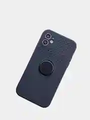Черный чехол силиконовый дышащий с перфорацией для iPhone 12 mini, XR, 11, 12 Pro, 12