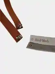 Серый меланж нашивка Hand Made, 2 шт
