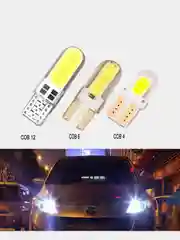 Габаритные LED COB лампы Светодиодные W5W T10 3 вида диоды габариты/огонь/салон/подсветка