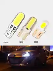 Габаритные LED COB лампы Светодиодные W5W T10 3 вида диоды габариты/огонь/салон/подсветка