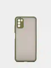 Хаки чехол для Xiaomi Poco M3 матовый пластиковый
