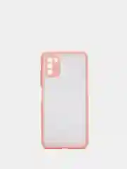 Розовый чехол для Xiaomi Poco M3 матовый пластиковый