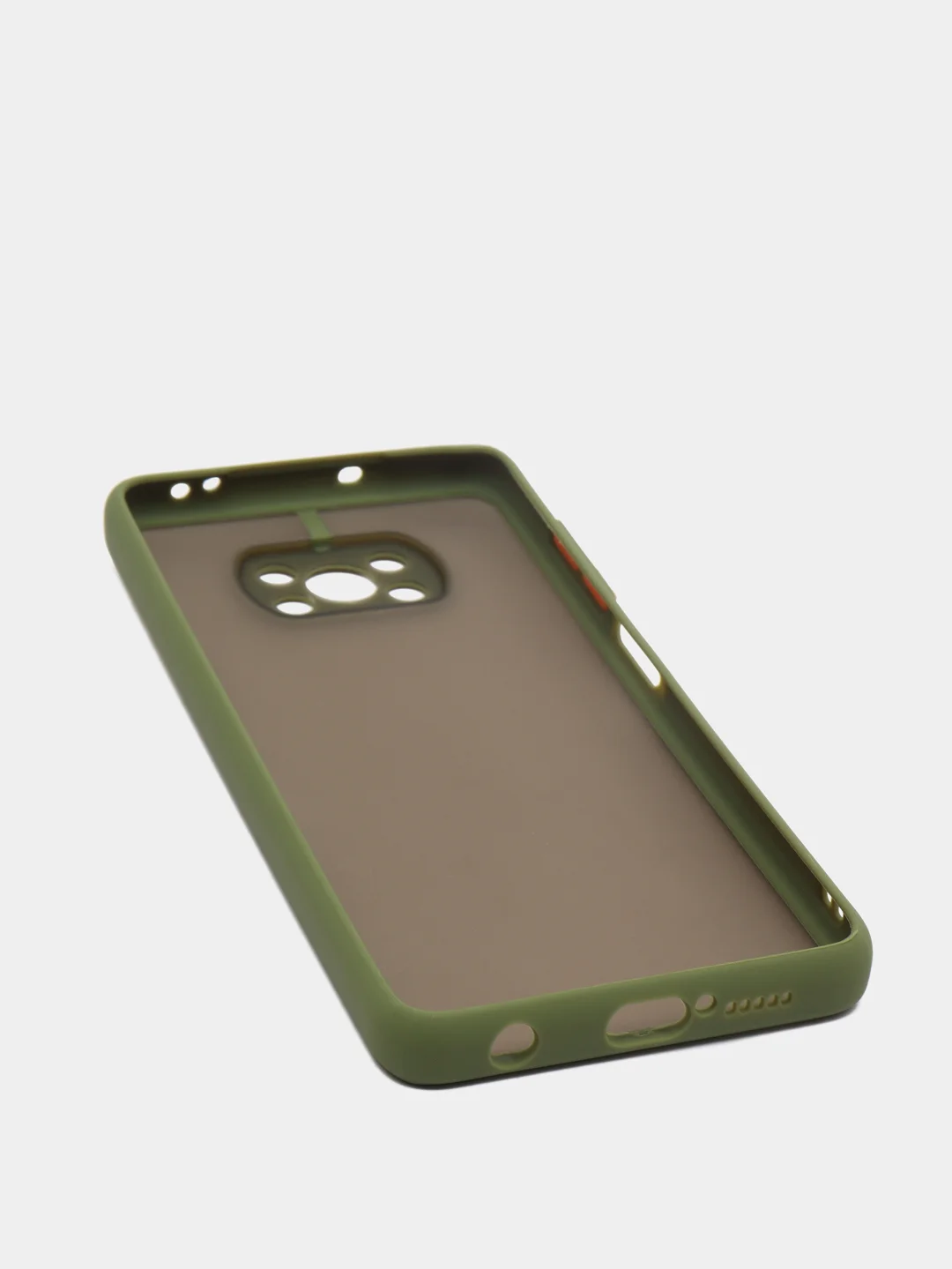 Хаки чехол для Xiaomi Poco X3 матовый пластиковый Сяоми Поко Х3
