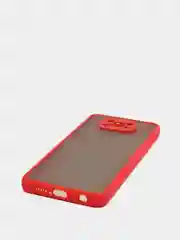 Красный чехол для Xiaomi Poco X3 матовый пластиковый Сяоми Поко Х3