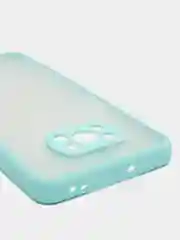 Голубой чехол для Xiaomi Poco X3 матовый пластиковый Сяоми Поко Х3