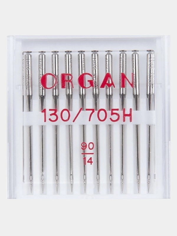 Иглы для швейных машин ORGAN Универсальные №90, 10 штук в пенале
