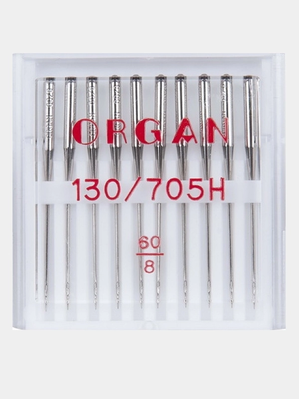 Иглы для швейных машин ORGAN Универсальные №60 10 шт. в пенале