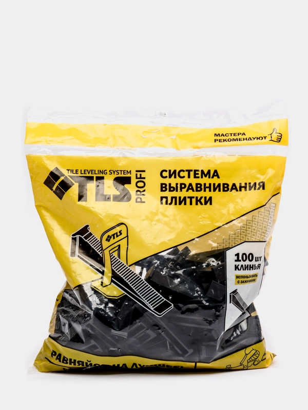Система выравнивания плитки "TLS" клин, 100 шт