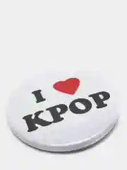 Желтый значки BTS K-pop, большие 56мм, БТС