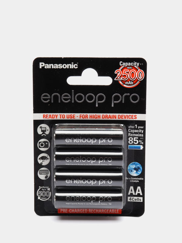 Аккумуляторные батарейки Panasonic Eneloop Pro Bk 3hcde 4be 2500mah