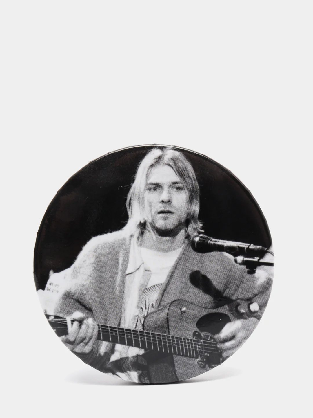 Угольный значки Nirvana большие 56 мм, Нирвана