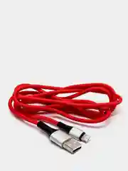 Красный кабель для передачи данных и быстрой зарядки Type-C, Micro-USB, Lightning, 3A