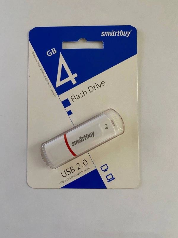 Флеш-накопитель SmartBuy, USB 2.0, 4 GB