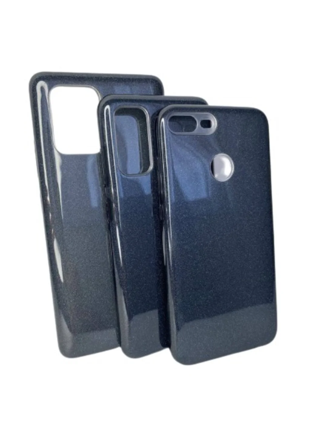 Угольный чехол блестящий Huawei P40, накладка c блёстками Хуавей P 40