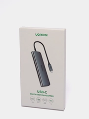 UGREEN. USB-концентратор Ugreen 5 в 1 (HUB), 2 x USB 3.0, SD/TF, PD (70411)