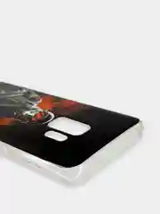 Багровый чехол Samsung Galaxy S9, Самсунг Галакси С9 силиконовый с рисунком