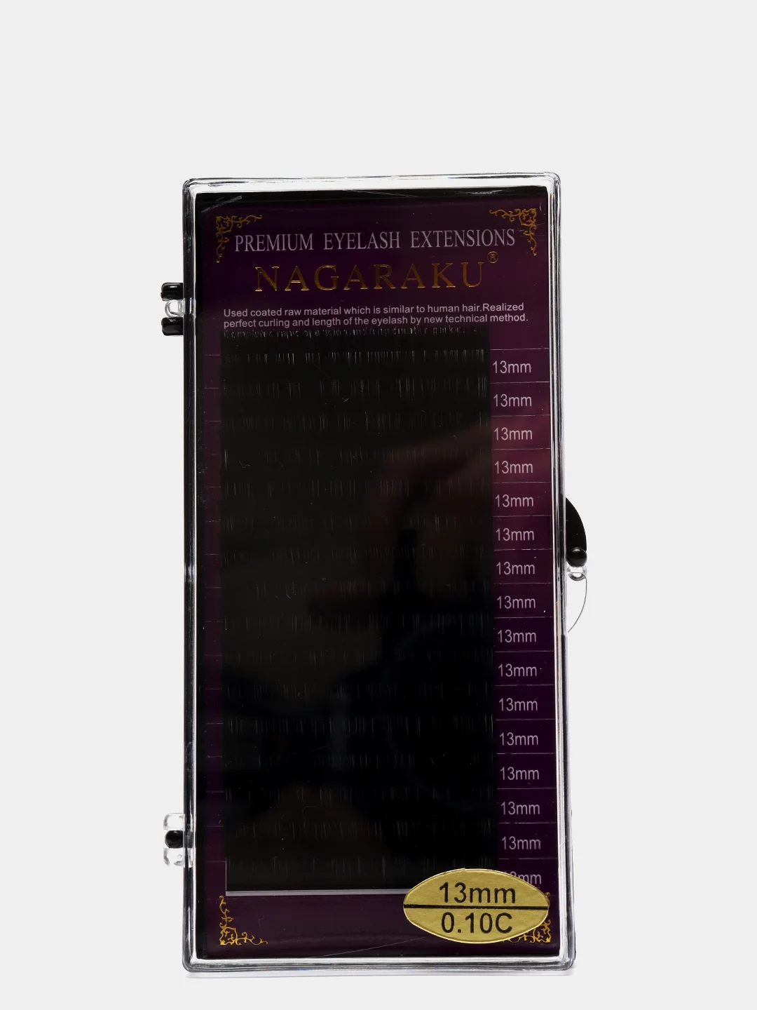 Ресницы для наращивания NAGARAKU 0.10 изгиб "C" отдельные длины