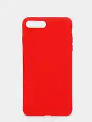 Красный чехол силиконовый на iPhone 7 Plus / 8 Plus