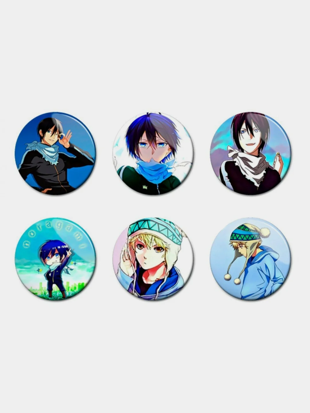 Лайм значки по мотивам аниме Бездомный Бог (Noragami)