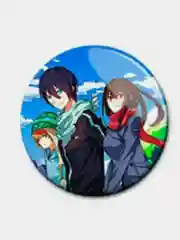 Бронзовый значки по мотивам аниме Бездомный Бог (Noragami)