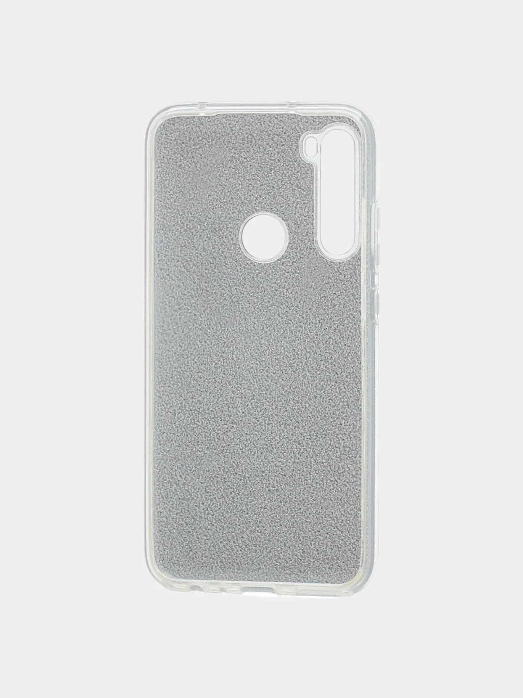 Серебряный чехол SC097 БЛЕСТКИ для Xiaomi Redmi Note 8