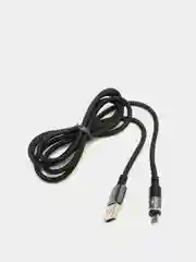 Черный кабель USB - Type-C, Lightning 8-pin, micro USB Remax Zigie, магнитный, 1,2 м