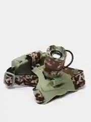 Тактический налобный аккумуляторный фонарь, камуфляжный, синий