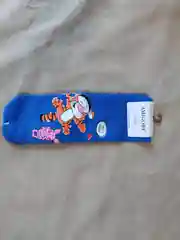 Синий женские носки с принтом "Мультфильмы"
