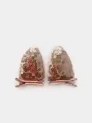 Пудровый заколки для волос