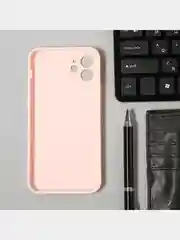 Красный чехол для iPhone 12 силиконовый с покрытием Soft Touch