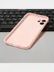 Красный чехол для iPhone 12 силиконовый с покрытием Soft Touch