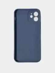 Синий чехол для iPhone 12 силиконовый с покрытием Soft Touch