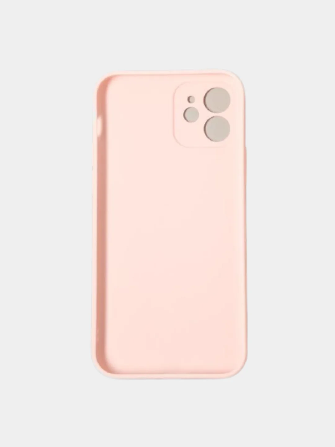 Розовый чехол для iPhone 12 силиконовый с покрытием Soft Touch