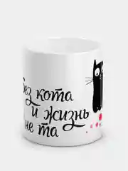 Кружка "Без кота и жизнь не та"