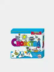 Оранжевый настольная игра для детей "Учись играя" в коробке