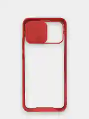 Красный чехол Samsung Galaxy A02s, Самсунг Галакси А02с пластиковый прозрачный с защитой камеры