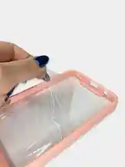 Конфетный прозрачный чехол для iPhone Xs Max пластиковый с защитой камеры