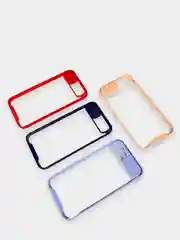 Чехол iPhone 7 Plus, 8+ пластиковый, прозрачный, с защитой камеры