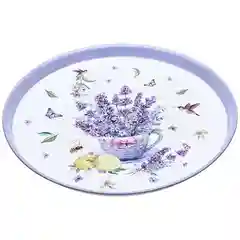 Поднос сервировочный Agness "Прованс лаванда", 33*2,1 см